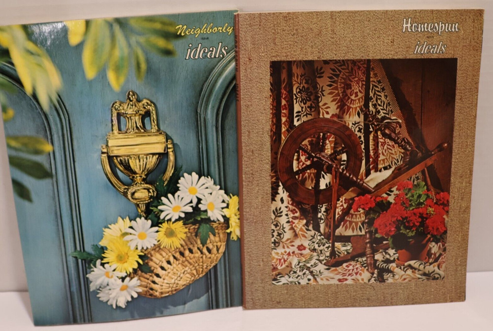 Ideals Magazines Neighborly Homespun Issues 1970s Vintage Lot of 2